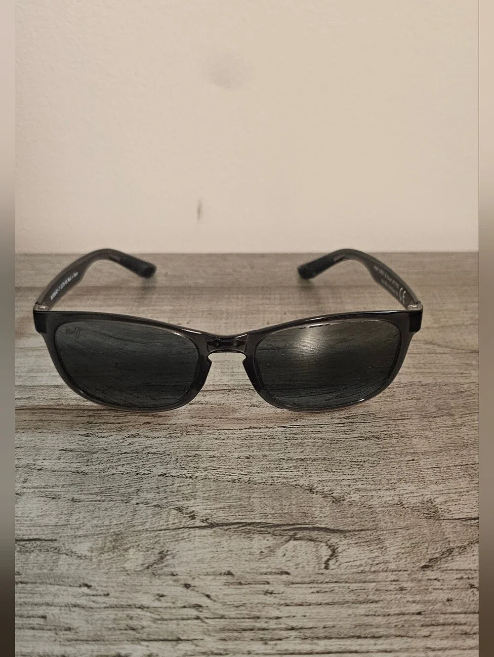 MAUI JIM Polarized Front Street Sunglasses MJ431 Black Frame Black Lens